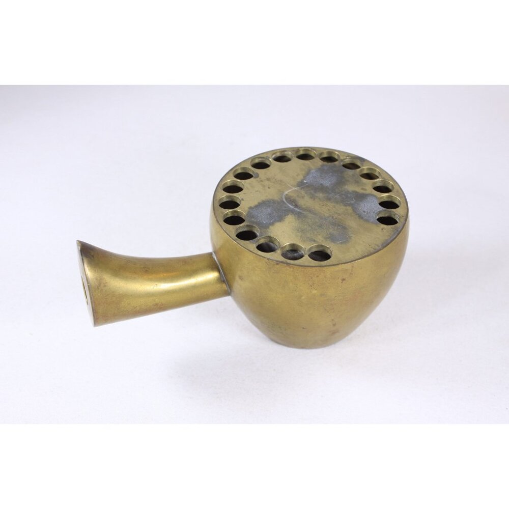 Vintage Chinese Sheng Brass Mouth Organ, unique flower frog